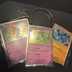 Kirlia 59/132 & Riolu 76/132 Ralts 58/132: 2025 Fall Collector Chest Cosmo Holo - Image 1