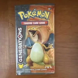 Pokemon Generations Booster Pack Sealed 10 Cards Charizard Pikachu English - Image 1