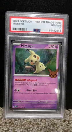 Pokemon TCG Mimikyu 097/193 Trick or Trade 2023 Holo PSA 10 - Image 1