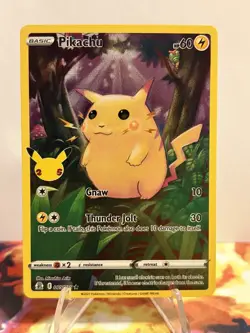 2021 Pokemon TCH SWSH Celebrations Pikachu Holo #005/025 - Image 1