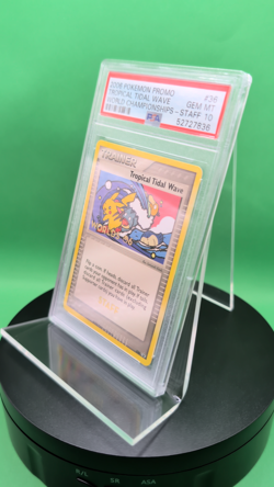 PSA 9 2010 Tropical Tidal Wave STAFF HGSS18 World Championships Promo Pokemon 18 - Image 2