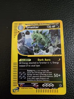 Tyranitar 66/165 - 2002 Pokemon Expedition Rare Reverse Holo, LP - Image 1