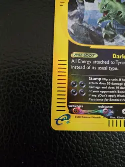 Tyranitar 66/165 - 2002 Pokemon Expedition Rare Reverse Holo, LP - Image 2