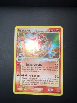 2006 Pokemon EX Holon Phantoms Gyarados GOLD STAR Holo Foil 102/110 Rare - Image 2