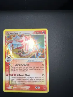 2006 Pokemon EX Holon Phantoms Gyarados GOLD STAR Holo Foil 102/110 Rare - Image 3