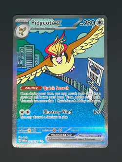 Pokemon TCG Pidgeot EX Obsidian Flames 225/197 Special Illustration Rare - Image 1