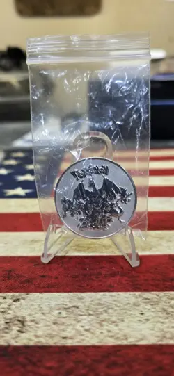 Pokemon Pikachu Rare Collectible Silver Commemorative Metal Coin - Image 2