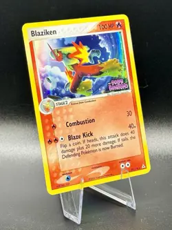 Blaziken 20/110 Stamped Pokemon EX Holon Phantoms 2006 Vintage Reverse Holo LP - Image 1
