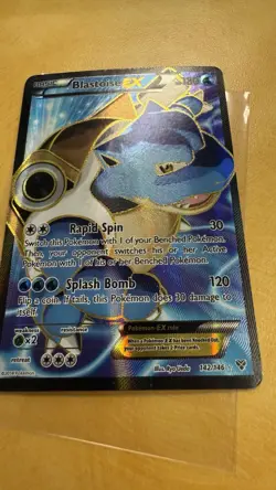 Pokemon Blastoise EX 142/146 XY Full Art Ultra Rare Full art - Image 2