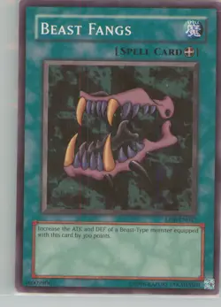 Yu-Gi-Oh! LOB Beast Fangs LOB-EN041 Near Mint or Better - Image 1