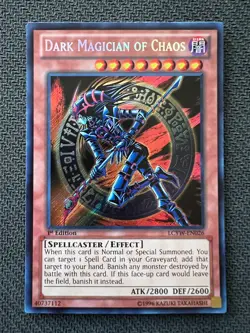 Yugioh Dark Magician of Chaos 1st Edition Secret Rare LCYW-EN026 NM - Image 1