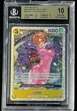 BGS 10 One Piece OP07-111 SR Lilith - English - 500 Years in the Future - Graded - Image 1