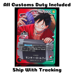 ONE PIECE TCG CARD GAME AUTHENTIC JAPANESE PROMO LUFFY OP13-001 KUJI ICHIBAN - Image 1