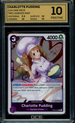 2024 One Piece TWO LEGENDS #067 Charlotte Pudding Graded OCE 10 Pristine - Image 1