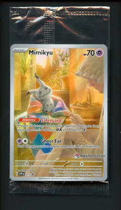 Mimikyu 075 Scarlet & Violet Pokemon Center ETB Promo SEALED Pokemon Card - Image 1