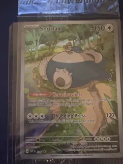 Pokemon: Snorlax SVP 051 Pokemon 151 ETB Black Star Promo Card SEALED - Image 1