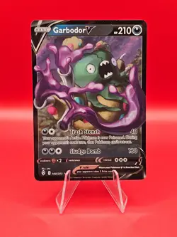 Garbodor V 100/203 Evolving Skies Ultra Rare Holo Pokemon TCG Card NM - Image 1