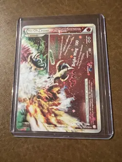 Ho-Oh Legend (Bottom) 112/123 Heartgold & Soulsilver Holo SWIRL Pokemon Card - Image 2