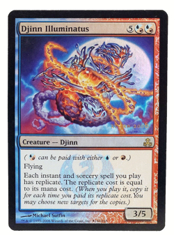 Djinn Illuminatus FOIL Magic The Gathering MTG Card Prerelease Promo LP - Image 1