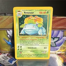 Pokemon Venusaur 100 HP Holo Rare Base Set 2 018/130 English Card - Image 1