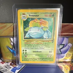 Pokemon Venusaur 100 HP Holo Rare Base Set 2 018/130 English Card - Image 3