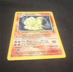 Pokemon Ninetales Base Set 2 Holo Rare 013/130 80 HP English TCG Card - Image 1