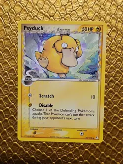 [ NM- ] Psyduck Delta Species EX Holon Phantoms 81/110 Pokemon Card - Image 1