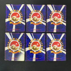 Base Set 1996 Normal Card Set of 6 Japanese Pokemon Card Old Back s007353 - Image 2