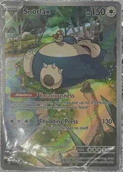 Pokemon TCG Snorlax 051 Promo Scarlet & Violet Black Star Holo Card. Sealed!! - Image 1