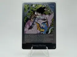 Energy Marker E-80 Silver Goku Manga Booster 02 Dragon Ball Card English - Image 1