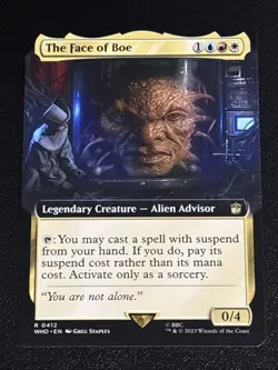 MTG Universes Beyond: Doctor Who The Face of Boe Extended Art 0412 NM Rare - Image 1