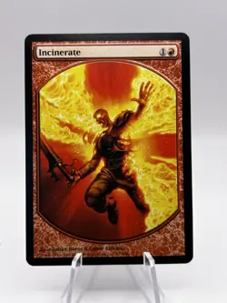 Incinerate 3/7 Textless Player Rewards Promo MTG LP - Image 1