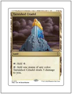 1x Tarnished Citadel, White Border, Mystery Booster, Magic MTG NM - Image 1