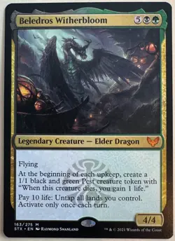 Beledros Witherbloom - #163 - Strixhaven School of Mages - Mythic Rare - NM - MT - Image 1