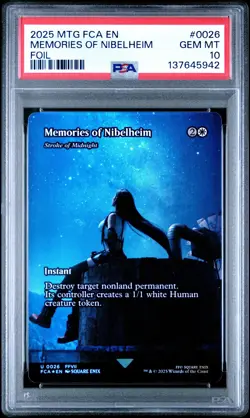 2025 Magic the Gathering Final Fantasy Memories of Nibelheim Foil 0026 PSA 10 - Image 1