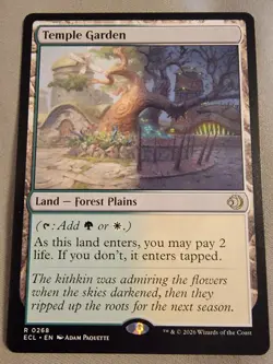 Magic The Gathering: Temple Garden Lorwyn Eclipsed Regular - Image 1