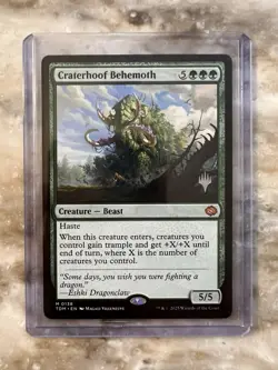 Craterhoof Behemoth Tarkir: Dragonstorm Prerelease Regular MTG NM - Image 1