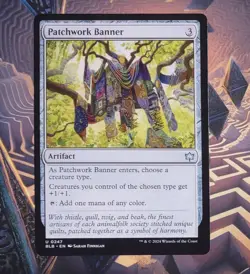 Patchwork Banner Bloomburrow Regular NM Magic The Gathering - Image 1