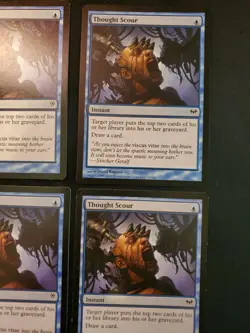 4x Thought Scour Duel Decks: Jace vs Vraska Dark Ascension MTG Magic Playset X4 - Image 3
