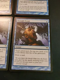 4x Thought Scour Duel Decks: Jace vs Vraska Dark Ascension MTG Magic Playset X4 - Image 4