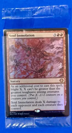MTG Foil Soul Immolation M Lorwyn Eclipsed 156 NM **Sealed** - Image 1