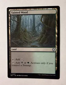 Tainted Wood 337 NM Bloomburrow Commander MTG BLC - Image 1