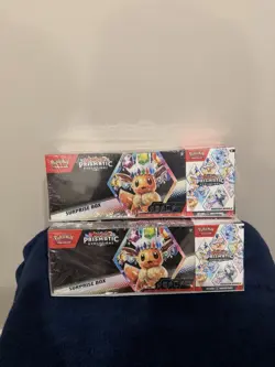 Pokemon Sam's Club Prismatic Evolutions Surprise Box + Booster Bundle Lot X2 - Image 1