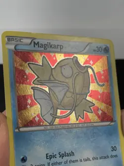 Pokemon Golden Shiny Magikarp XY143 Black Star Promo Holo - Image 3