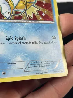 Pokemon Golden Shiny Magikarp XY143 Black Star Promo Holo - Image 4