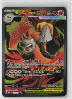 Pokemon Mega Camerupt ex #156/132 ME01: Mega Evolution Near Mint or Better - Image 1