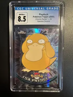 2000 Pokemon Topps Spectra Chrome Psyduck CGC 8.5 - Image 1