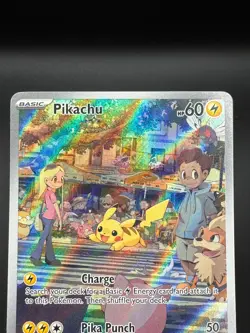 Pikachu 173/165 Pokemon TCG Sv: Scarlet & Violet 151 IR Full Art Near Mint - Image 3