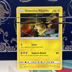 Detective Pikachu 10/18 Pokemon TCG Sun & Moon Promo Holo MINT NM - Image 1