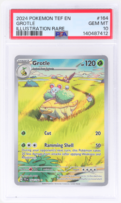2024 Pokemon Temporal Forces Grotle Illustration Rare #164 PSA 10 - Image 1